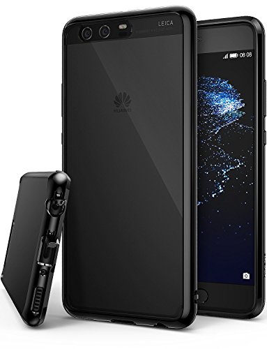 Ringke Funda para Huawei P10 Plus, [Fusion] Protector de TPU con Parte Posterior Transparente de PC Caso Protectora biselada para Huawei P10 Plus 2017 - Negro Tinta Ink Black
