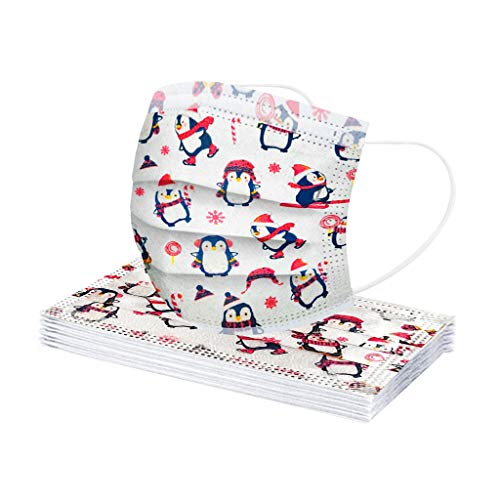 riou 50 Piezas Niños Protección Desechable Transpirables, infantil de Dibujos Animados ??????????? para Actividades al Aire Libre, Escuela