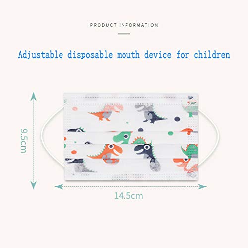 riou 50 Piezas Niños Protección Desechable Transpirables, infantil de Dibujos Animados ??????????? para Actividades al Aire Libre, Escuela