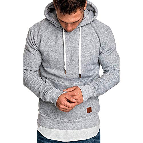 riou ¡Oferta Sudaderas con Capucha para Hombre Cosy Chaqueta Deportiva Sudadera con Cremallera Completa Ecosmart Hoodie Casual Jerséis Top Blouse ¡Caliente!