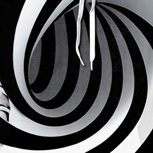 Riou Sudadera con Capucha Unisex para Hombre Impresión con vórtice Digital 4D Sudadera con Capucha Sudadera artística Jersey de Manga Larga con Cuello Redondo