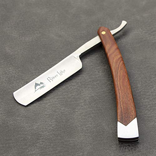 River lake Llegada Hombres Vintage Straight Edge Acero inoxidable Shaper Hair Barber Razor Plegable Manual Cuchillo de afeitar envío gratis-jh 40