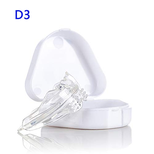 RJHY Brackets blanqueadores 4D Adult Teeth Protector Braces de Tres etapas adecuados para Hombres y Mujeres,Clear,D3