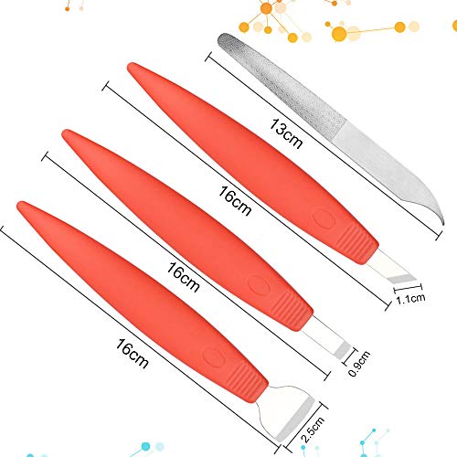 RMENOOR Cortacallos de Acero Inoxidable - Rascador de Callos profesional/Cuchillo de pedicura de manicura para cuidados de pedicura Pedicure de callos de maíz Removedor de Durezas
