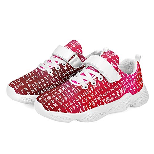 RNGIAN - Zapatillas de Deporte para Correr y Correr, con cojín de Aire, para niño, Infantil, Blanco, 30