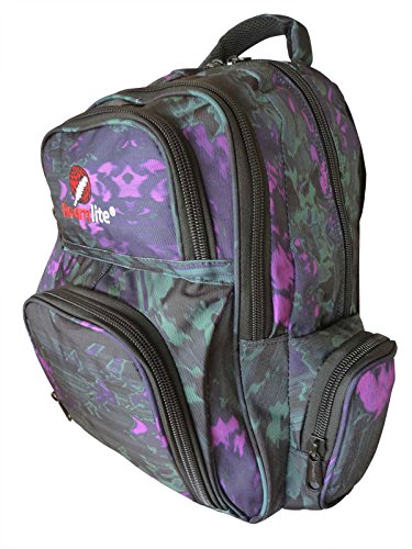 Roamlite Sac à Dos pour école et collège, Idéal pour Garçons et Filles Disponible en 22 Couleurs Inclus Porte-stylos associé – 6 Poches – Volume 30 litres– Mesures 46 x 32 x 20 cm