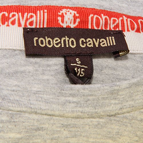 Roberto Cavalli 0913W Maglia Bimbo Grey/Yellow Cotton t-Shirt Kid [5 Years]