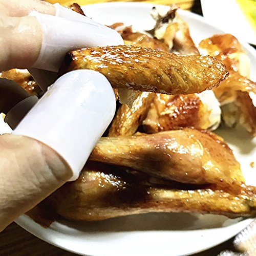 Rocita Protectores de Dedo de Silicona Protector de Dedo Grande para Proteger Agrietado y seco Dedo Piel uñas Cubierta protección 10 Piezas