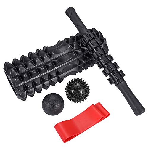 Rodillo de Espuma Foam Roller Rodillo Masaje Kit Rodillo Pilates Rodillo de Yoga Para Masajes Muscular Fitness Pilates Yoga Fitness o Masaje de Corporal