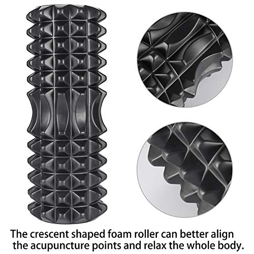 Rodillo de Espuma Foam Roller Rodillo Masaje Kit Rodillo Pilates Rodillo de Yoga Para Masajes Muscular Fitness Pilates Yoga Fitness o Masaje de Corporal