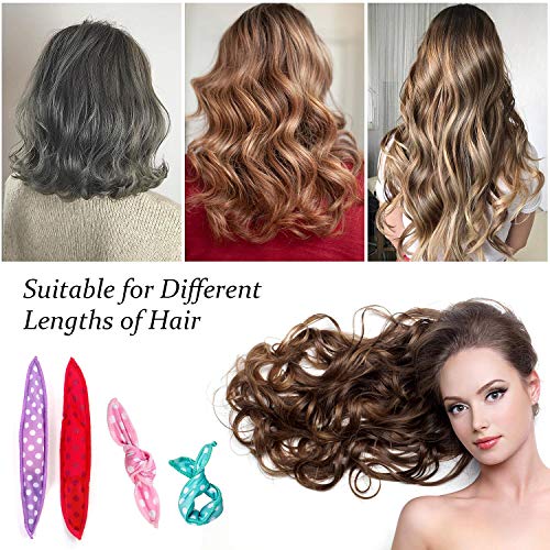 Rodillos Para el Cabello, GuKKK 30 Piezas Rodillos de Pelo Flexibles de la Espuma Ningunos Rodillos de Pelo del Calor Suaves Almohada de Sueño Herramientas de Estilismo DIY 5 Colores