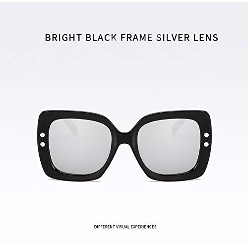 Rongjuyi Gafas Coloridas para Cine Gafas de Sol Europeas y Americanas con Tendencia Fashion Star Nails Rice Women (Color : 5)