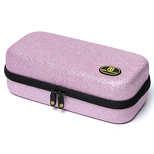 Roo Beauty - Estuche para brochas de maquillaje, diseño de Betty en color rosa con purpurina