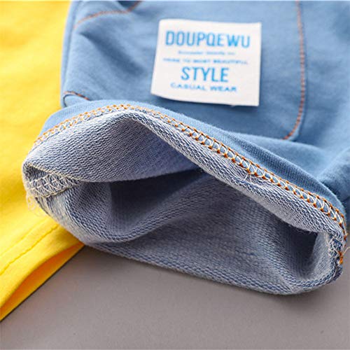 Ropa Bebe Niño Verano Recién Nacido 6 Meses a 3 años Camiseta de manga corta con estampado de banana Tops de verano Casual Pantalones cortos de mezclilla conjunto dos piezas original ropa de Bebé FELZ