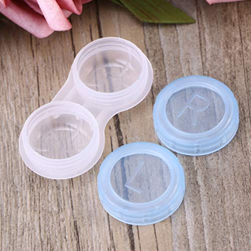 ROSENICE Estuche para lentes de contacto Caja de lentes de contacto de viaje 20pcs (Colores Surtidos)