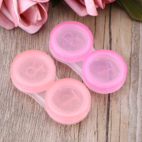 ROSENICE Estuche para lentes de contacto Caja de lentes de contacto de viaje 20pcs (Colores Surtidos)