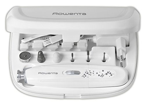 Rowenta Expert - Set de manicura y pedicura, 7 accesorios, discos de zafiro, 2 velocidades