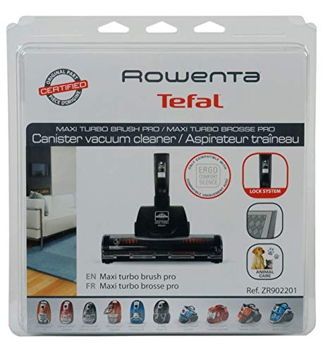 Rowenta Maxi Turbo ZR902201 - Cepillo para aspiradora, Elimina el Pelo de Mascotas y el Polvo en alfombras y moquetas