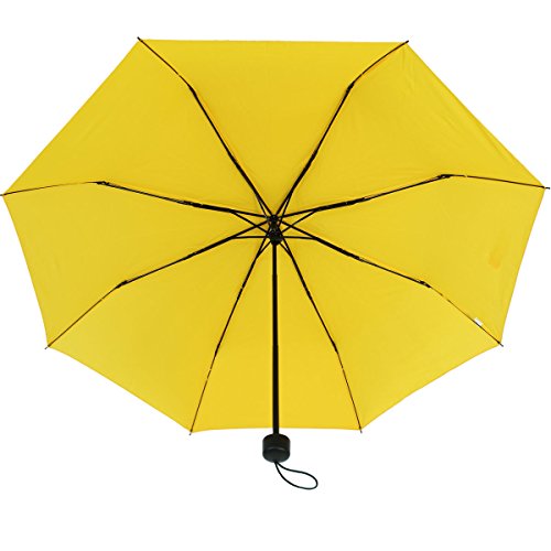 RS-Mini Parapluie de Poche pour Homme et Femme Jaune Jaune 98
