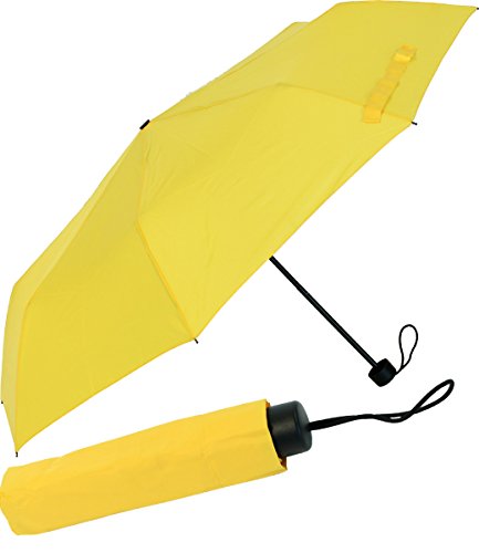 RS-Mini Parapluie de Poche pour Homme et Femme Jaune Jaune 98