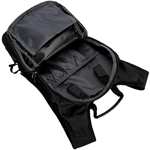 RUI NUO Mochila de Ciclismo Impermeable, Mochila de Bicicleta Plegable, Transpirable y Liviana, Paquete de hidratación con Bolsillo en la Cintura para Deportes al Aire Libre, montañismo Que viaja 15L