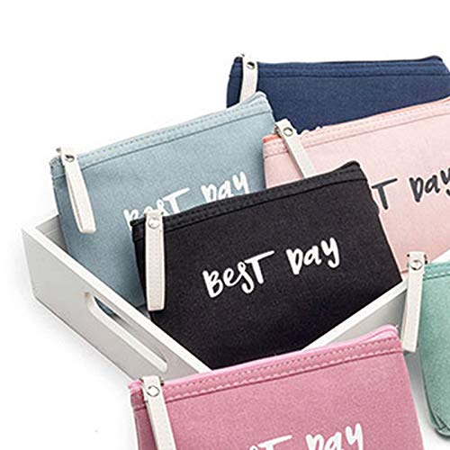Ruikey Neceseres para Maquillaje Bolso Cosméticos Niñas Bolso Cosmético Simple Bolsa Maquillaje Tela Organizadores De Bolso Bolsa para Maquillaje Niña（Azul）