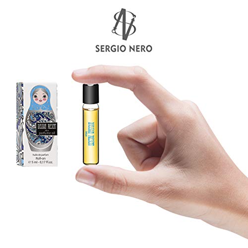 Russian Present Aceite de perfume para mujer, 5 ml roll-on miniatura - Perfume como maquillaje (BLUE)