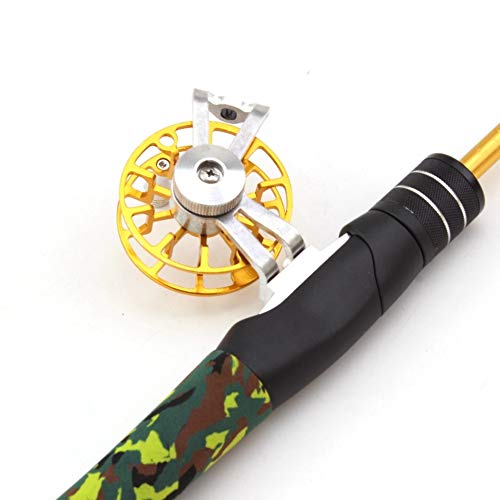 RXRQPM 60 cm de Varilla de una Captura Palanca de Cambio de Barras de Fibras de Carbono Carrete Giratorio Pesca de Invierno cimentado un Gran pez RXRQPM (Color : Photo Color, Size : 60CM)
