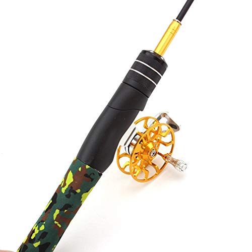 RXRQPM 60 cm de Varilla de una Captura Palanca de Cambio de Barras de Fibras de Carbono Carrete Giratorio Pesca de Invierno cimentado un Gran pez RXRQPM (Color : Photo Color, Size : 60CM)