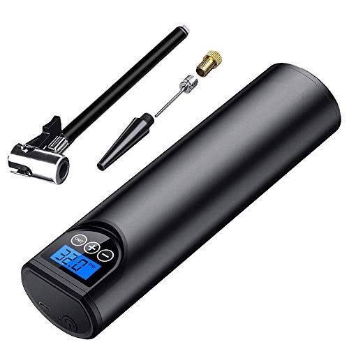 S SMAUTOP Bomba de Aire Inteligente, Bomba de Aire portátil Inteligente para Montar en el vehículo Inflador de neumáticos Digital inalámbrico Bomba de Aire Mini Bomba de Aire Digital Inteligente