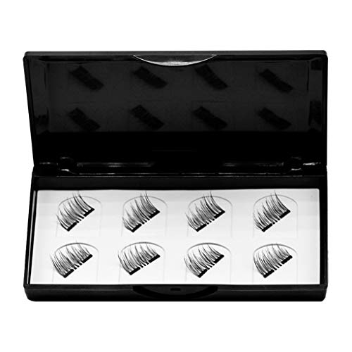 S-TROUBLE Pestañas magnéticas 3D 4 Pares de Ojos Reutilizables Extensión de pestañas postizas