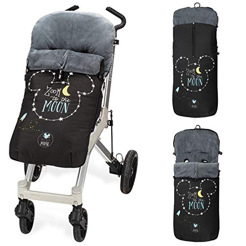 Saco POLAR de Invierno de Silla de Paseo - (Universal-Bugaboo-Mclaren) - Color: Negro - OFERTA