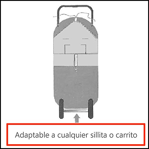 Saco POLAR de Invierno de Silla de Paseo - (Universal-Bugaboo-Mclaren) - Color: Rosa - OFERTA