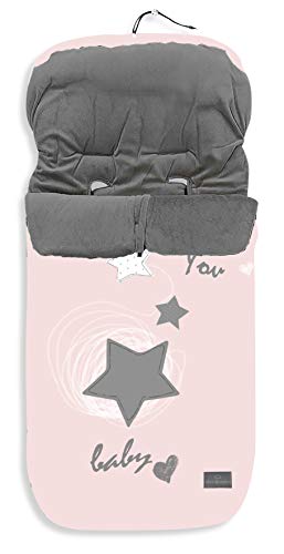 Saco POLAR de Invierno de Silla de Paseo - (Universal-Bugaboo-Mclaren) - Color: Rosa - OFERTA