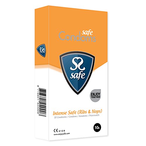 Safe condones intensive con estrias y punteado