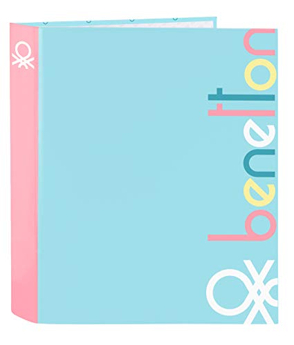 Safta- Benetton Carpeta de Folio 4 Anillas, 270x60x330 mm (512075657)