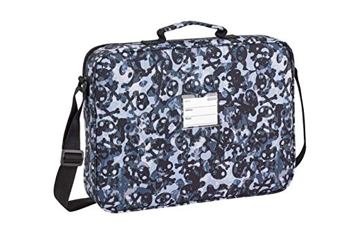 Safta Blackfit8 Skulls Bolso Maletín Cartera Extraescolares, Multicolor, Única