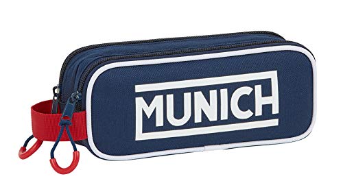 Safta- Munich Portatodo, Color Oscuro/Azul, 210x60x80 mm (M513)