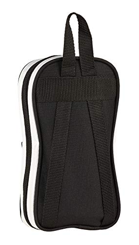 Safta Real Madrid-Plumier Mochila, 23 cm, Blanca/Negra