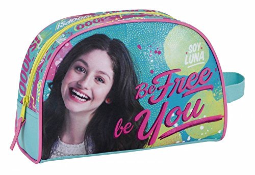 safta Soja Luna Bolso para Deporte, Neceser para cosméticos y Cartera, Aqua
