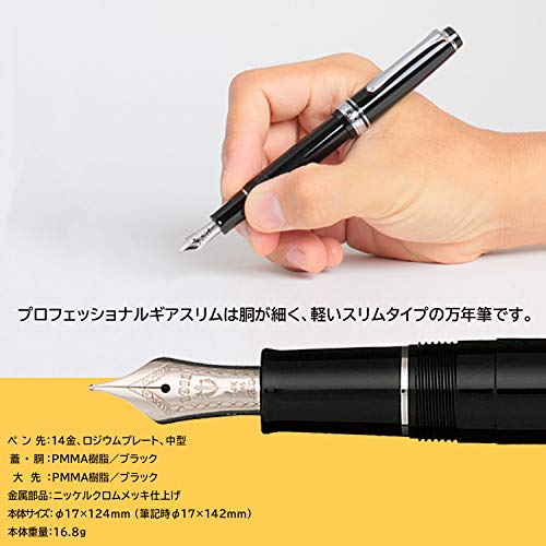 Sailor Professional vitesse Slim noir d'argent en caract_re 11-1222-420 (japon importation)