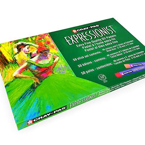Sakura Cray-Pas Expresionista Pastel Al Óleo – Extra Fino Calidad – 10mm X 71mm – Paquete de 50