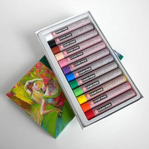 Sakura XLP12 12-Piece Cray-Pas Expressionist Assorted Color Oil Pastel Set by Sakura of America