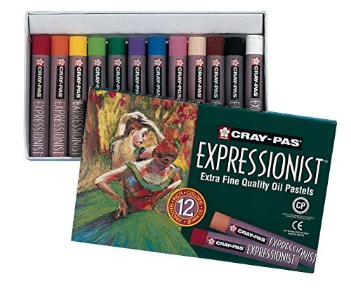 Sakura XLP12 12-Piece Cray-Pas Expressionist Assorted Color Oil Pastel Set by Sakura of America