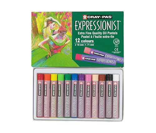 Sakura XLP12 12-Piece Cray-Pas Expressionist Assorted Color Oil Pastel Set by Sakura of America