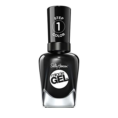 Sally Hansen Nail Polish Miracle Gel 460 Blacky O Żelowy lakier do paznokci bez konieczności użycia lampy UV/LED 14.7ml