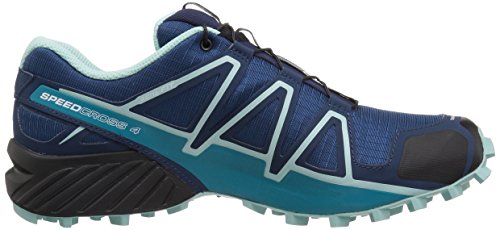 Salomon Speedcross 4 W, Zapatillas de Trail Running para Mujer, Azul (Poseidon/Eggshell Blue/Black), 42 EU