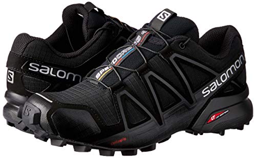 Salomon Speedcross 4 W, Zapatillas de Trail Running para Mujer, Negro (Black/Black/Black Metallic), 42 2/3 EU