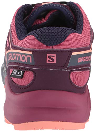 Salomon Speedcross CSWP J, Zapatillas de Trail Running Unisex Niños, Morado (Malaga/Potent Purple/Desert Flower), 37 EU
