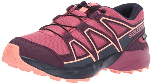 Salomon Speedcross CSWP J, Zapatillas de Trail Running Unisex Niños, Morado (Malaga/Potent Purple/Desert Flower), 37 EU